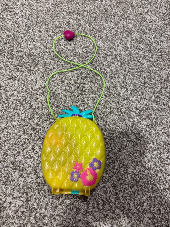 polly pocket Other - Polly Pocket- Kids Pineapple Play Purse - Yellow with Pink & Purple Accents